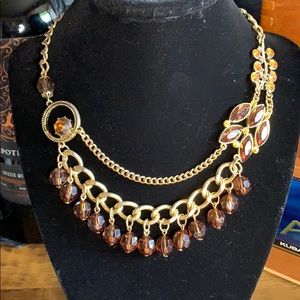 REDUCED!  Vintage Robert Rose Rhinestone Necklace